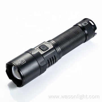 Wason XHP99 Most Powerful Flash Light USB-C Rechargeable Zoomable Aluminum Tactical Hand Torch Lamp With Power Bank